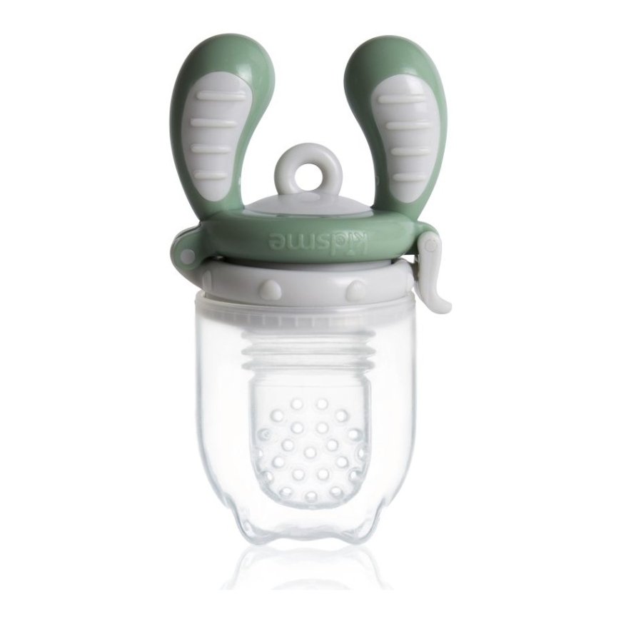 Jaunums! Akcija! Kidsme Food Feeder bērna ēdināšanas ierīce cietiem produktiem (vidējs) Grey no 4 mēn. 160350GR
