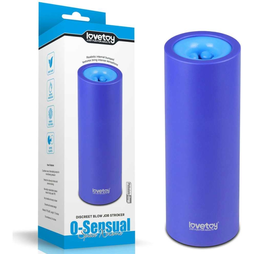 LOVETOY Blow Job Stroker Синий – 3