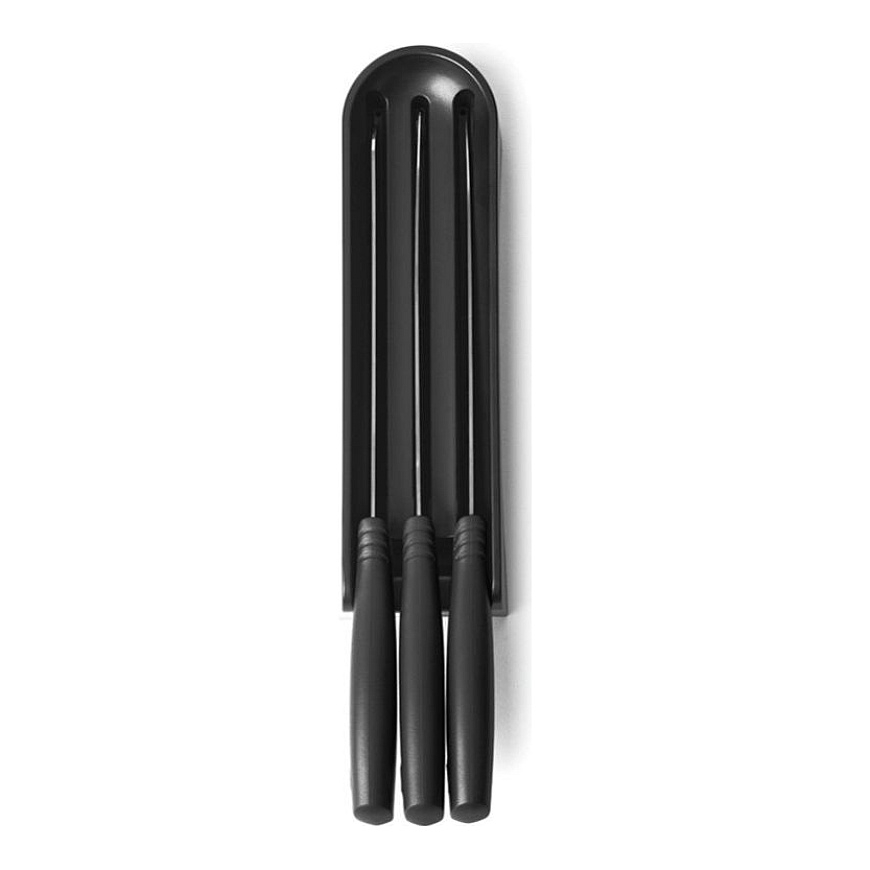 BRABANTIA Vetolaatikon veitsiteline ja veitset Tasty+ Tummanharmaa 123023
