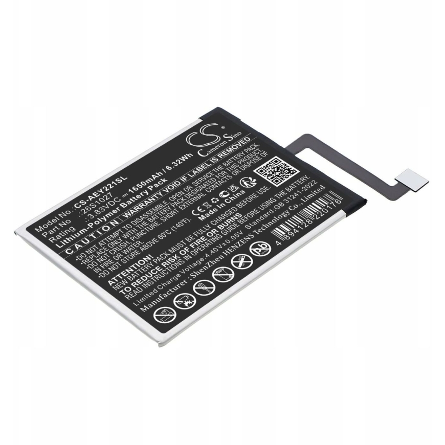 Akutüüp 26s1027 A 58-000426 Amazon Kindle Paperwhite 11. / Cs-aey221sl (4894128220176)