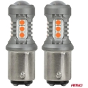 LED lemputės standard bay15d p21/5w 3030 15smd raudona 12v 24v amio-05004 LED lemputės standard bay15d p21/5w 3030 15smd raudona 12v 24v amio-05004