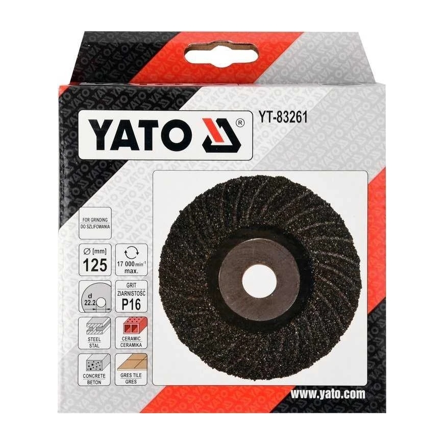 Toya Sa Puola Yleinen Hiomalevy | Elastinen | P16 / 125 mm (YT-83261) – 3