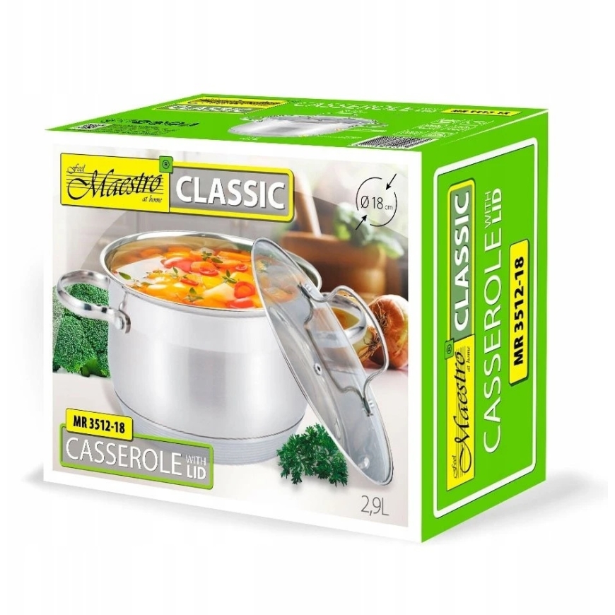 Puodas su dangčiu 18 cm 2,9 l MAESTRO – 2
