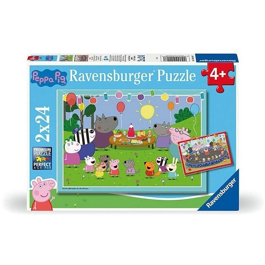 RAVENSBURGER Peppa Piga pusle, 2x24 tk., 12004018 7