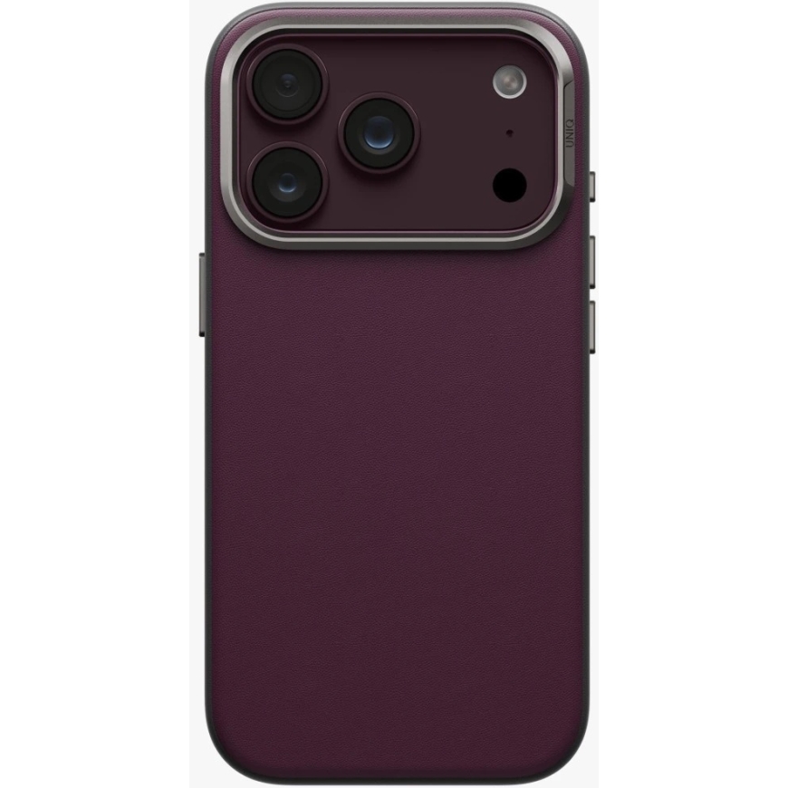 Чехол UNIQ Lyden DS для iPhone 18 Pro / 17 Pro с функцией зарядки Magclick, бордового цвета – 3