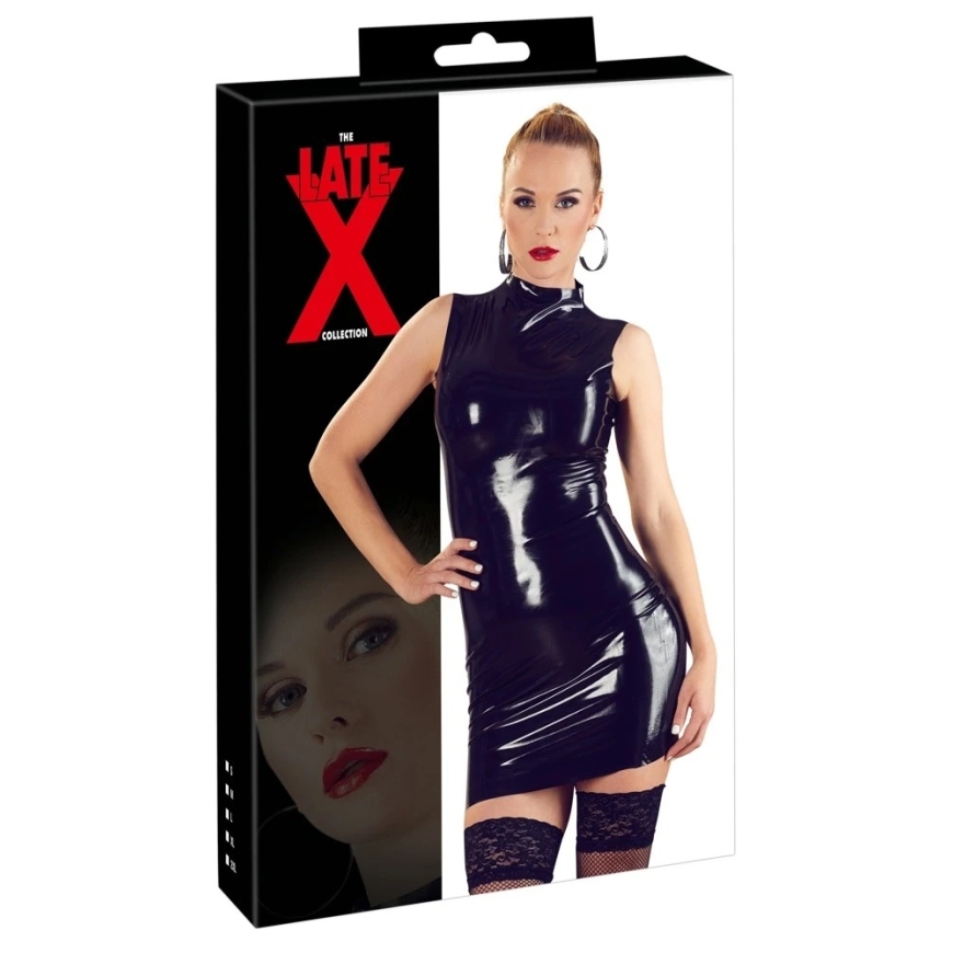 Late X Latex Dress melns S – 2