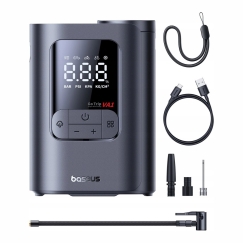 Bezvadu automašīnas sūknis-kompresors 150 PSI VA1 GoTrip tumši pelēks 2500 mAh 11,1 V 27,75 Wh Baseus C0119601 (6932172696085)
