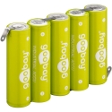 Taaskasutatavad akud 5x AA (Mignon) 2100mAh (Z) (NiMH) 6V Taaskasutatavad akud 5x AA (Mignon) 2100mAh (Z) (NiMH) 6V