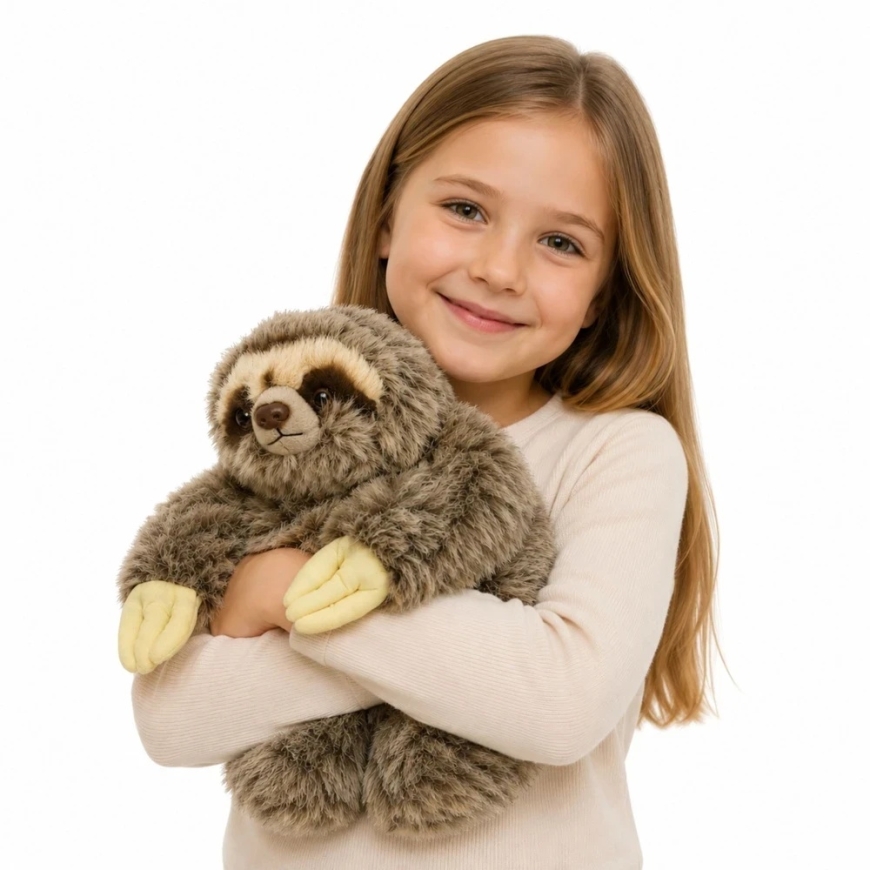 Lean Toys Plush Toy - Sloth, 34 cm – 2