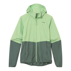 Moteriška striukė nuo vėjo Rab Windgather Hoody Wmns - M - pistachio- teal