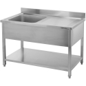 Yato TABLE WITH SINGLE BOWL SINK 140X70 CM