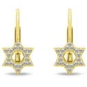 Brilio Silver Gold Plated Hanging Earrings Shining Stars EA1277Y Brilio Silver Gold Plated Hanging Earrings Shining Stars EA1277Y