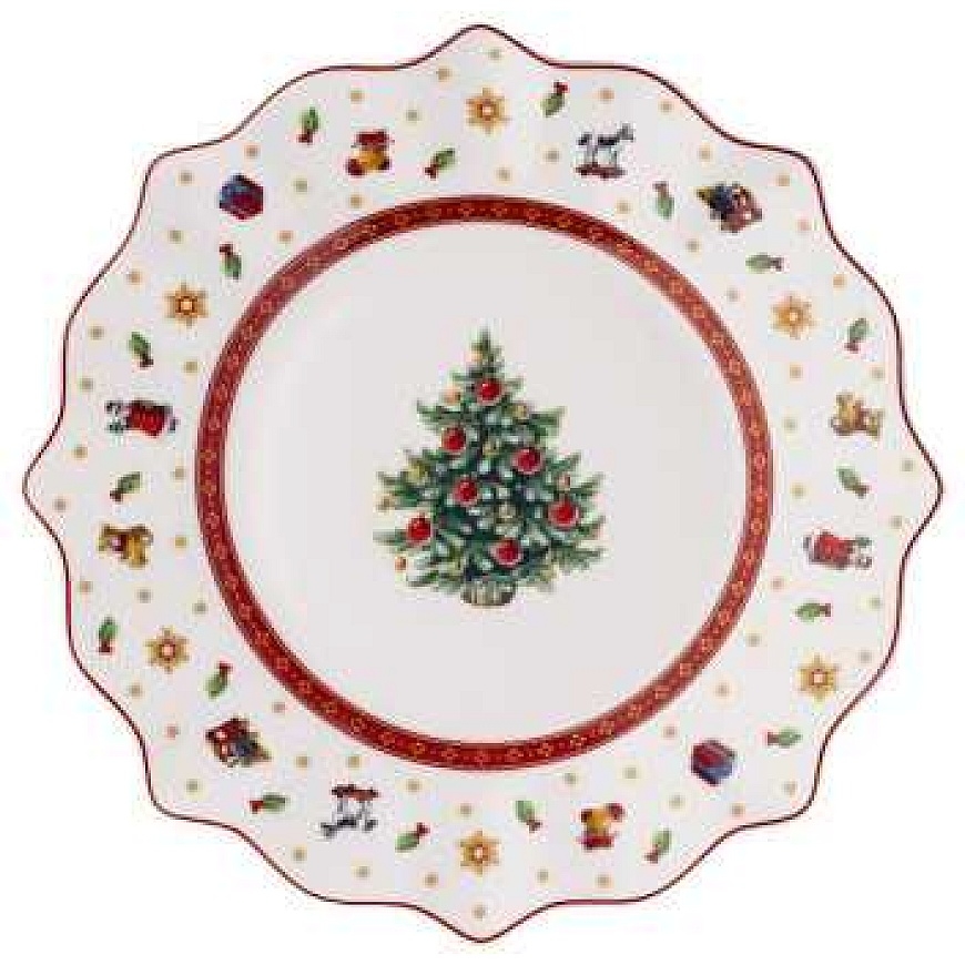 Завтрак/десертная тарелка Villeroy & Boch Toy's Delight Baltas, 24.4 см