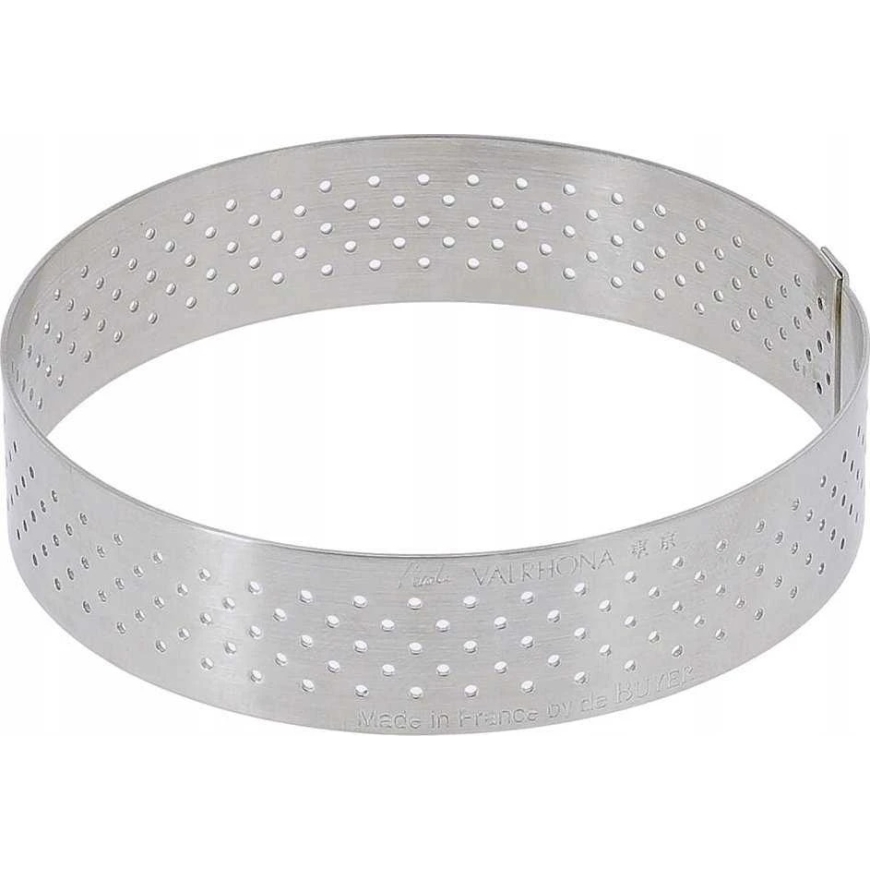 De Buyer Konditerijos kraštas, perforuotas, 24,5 cm, 2 cm – 2