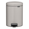 BRABANTIA atkritumu tvertne ar pedali NewIcon 5 l Soft Grey 252204 (8710755252204)