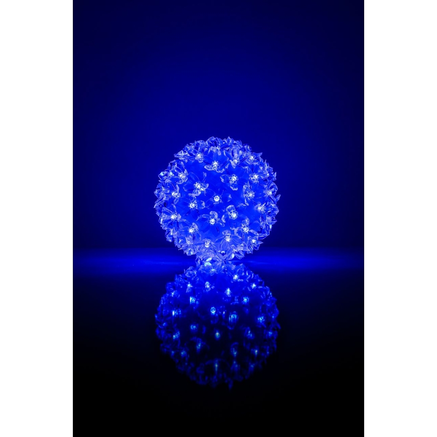 Бумба с цветами RS-214 80LED D-13см Синий