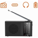 Manta MARDI120BK COSTA kannettava FM/AM-radio sisäänrakennetulla ladattavalla akulla, musta Manta MARDI120BK COSTA kannettava FM/AM-radio sisäänrakennetulla ladattavalla akulla, musta