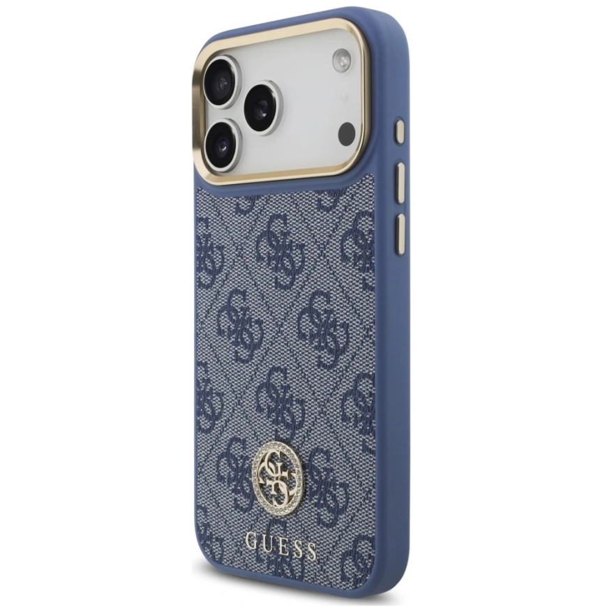 Guess 4G Strass Logo MagSafe Case for iPhone 18 Pro Max / 17 Pro Max, blue – 3
