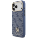 Guess 4G Strass Logo MagSafe -kuori iPhone 18 Pro Max / 17 Pro Max -laitteelle, sininen Guess 4G Strass Logo MagSafe -kuori iPhone 18 Pro Max / 17 Pro Max -laitteelle, sininen