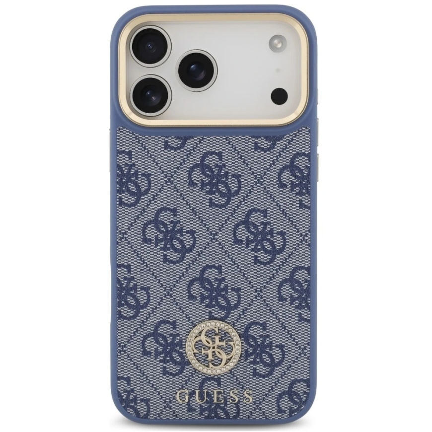 Guess 4G Strass Logo MagSafe Case for iPhone 18 Pro Max / 17 Pro Max, blue – 4