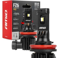 LED Car Bulbs H8/H9/H11/H16 F26 PRO LumiTec LIMITED +130% DUO FULL CANBUS 12V/24V AMIO-04873
