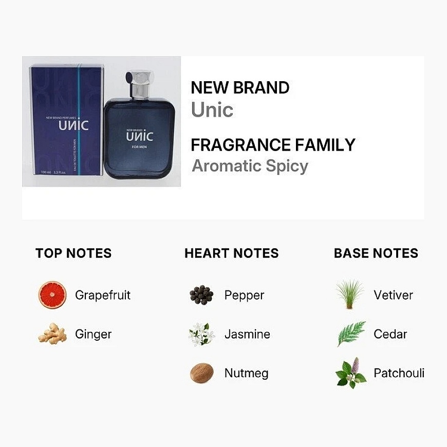 New Brand Parfums New Brand Unic Eau de Toilette 100 ml – 4