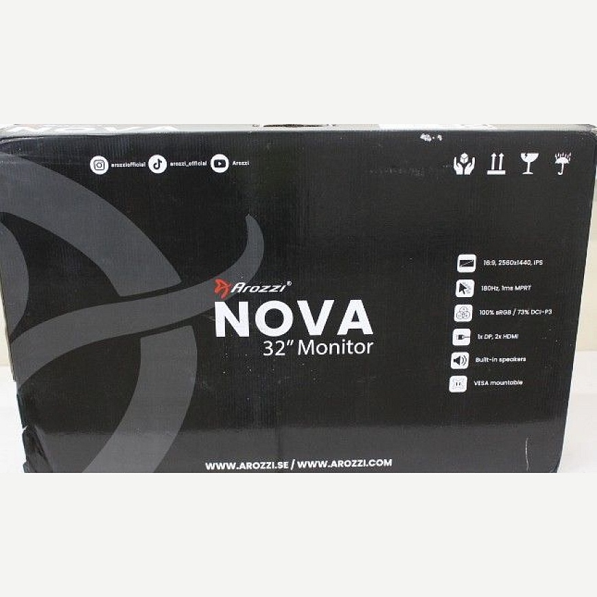 MÜÜK VÄLJAS. Nova 32" IPS, 180Hz, arvutimonitor - Lilla | MÜÜK VÄLJAS. Nova | 32 " | IPS | QHD | 16:9 | 180 Hz | 1 ms | 2560 x 1