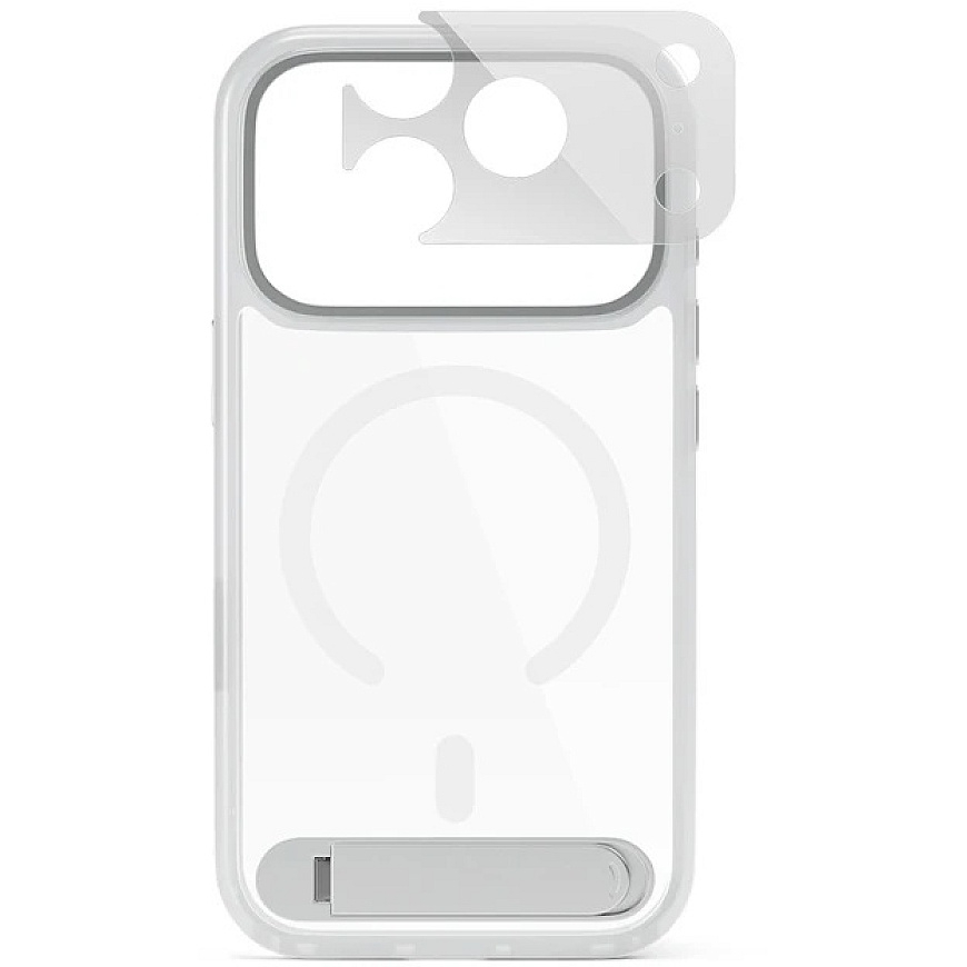 Чехол "Epico HeroStand Pro Mag+" для iPhone 17 Pro/18 Pro с складной подставкой – матовый прозрачный (cro) – 2