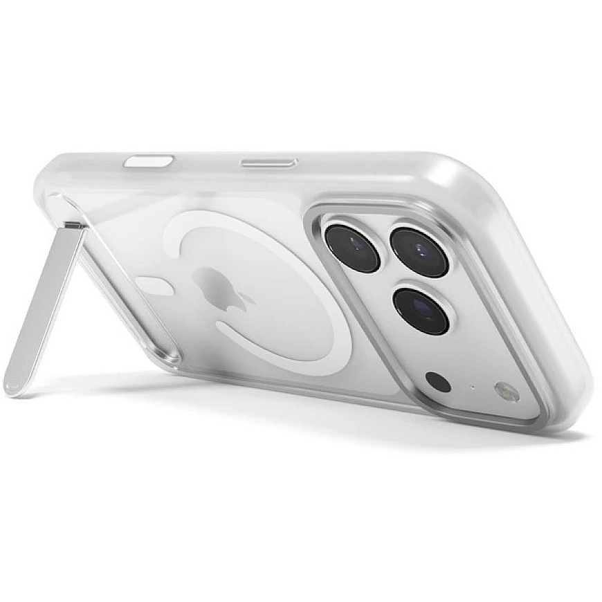 "Epico HeroStand Pro Mag+" ümbris iPhone 17 Pro/18 Pro jaoks koos kokkuvolditava alusega – matt läbipaistev (cro) – 5
