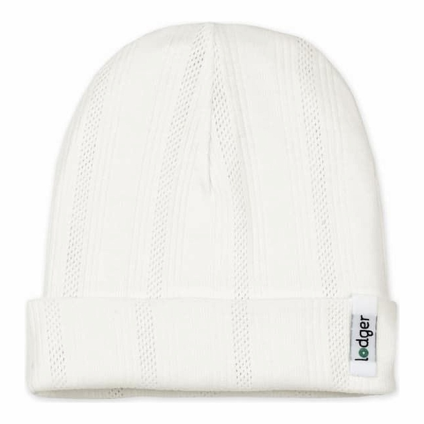Lodger Beanie Pointelle bernu cepurite Cream 0-6 men. BEP 112_0-6 (8717729893692)