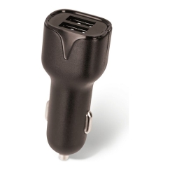 Setty 2xUSB auton laturia 2,4A musta R