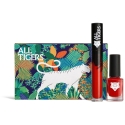 "Set All Tigers": natural and vegan liquid lipsticks "888 Call Me Queen", 8 ml + natural and vegan "Nail Polish" "298 Hit It Big "Set All Tigers": natural and vegan liquid lipsticks "888 Call Me Queen", 8 ml + natural and vegan "Nail Polish" "298 Hit It Big
