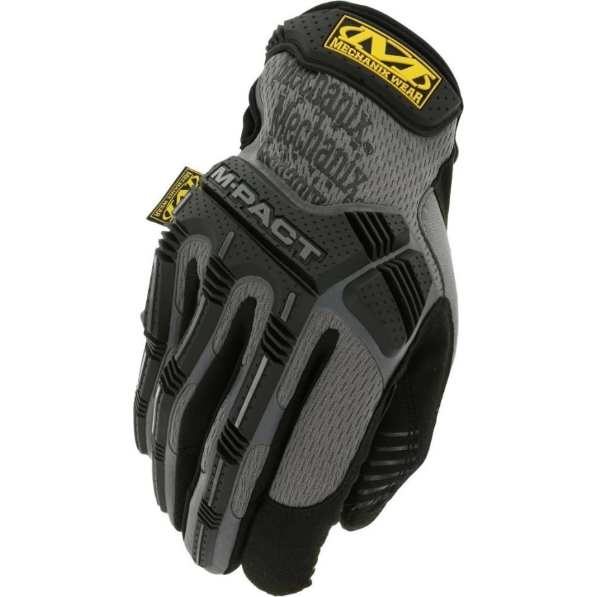 Mechanix Wear Gloves Mechanix M-Pact® 08 black/grey XL size. Velcro, TrekDry®, synthetic leather, palm, knuckle, Armortex®, fing