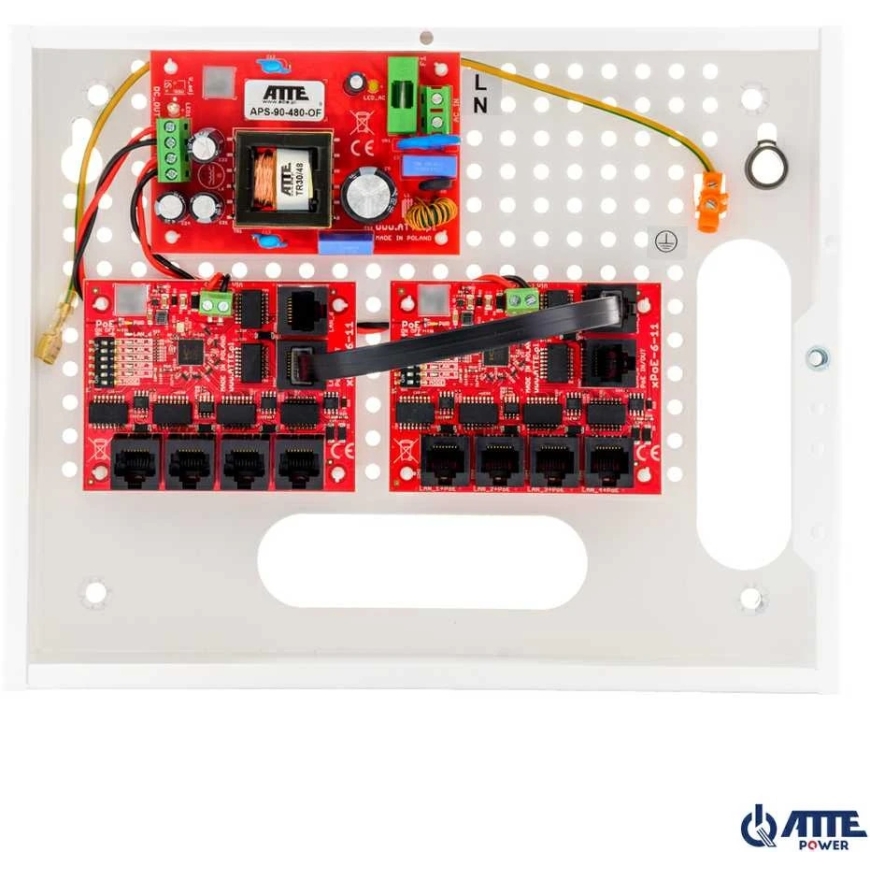 Набор камер PoE 9 IP-коммутатора 9P+1UP ATTE IP-9-11-E