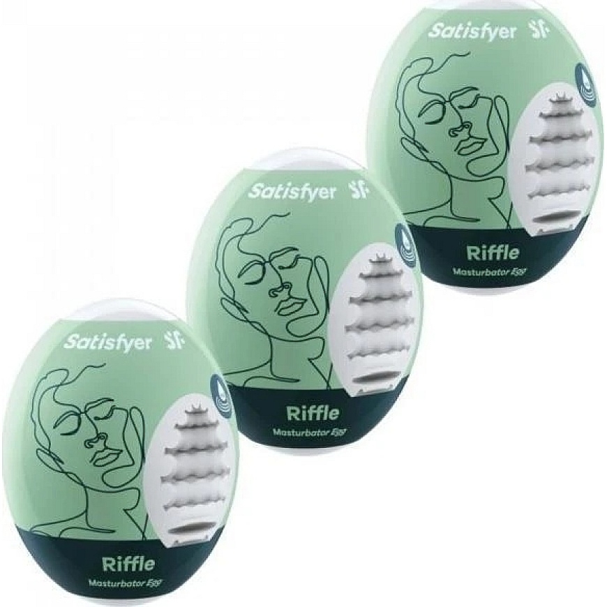 Satisfyer SATISFYER_Masturbator Egg 3xRiffle