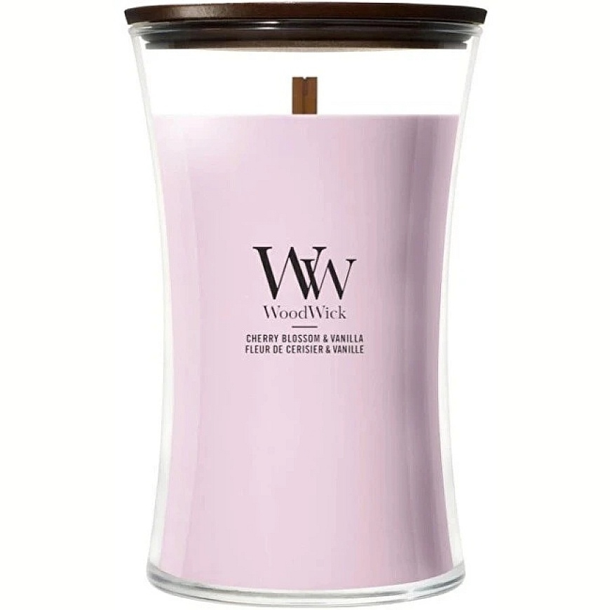 WoodWick cherry blossom and vanilla scented fragrance 609.5 g