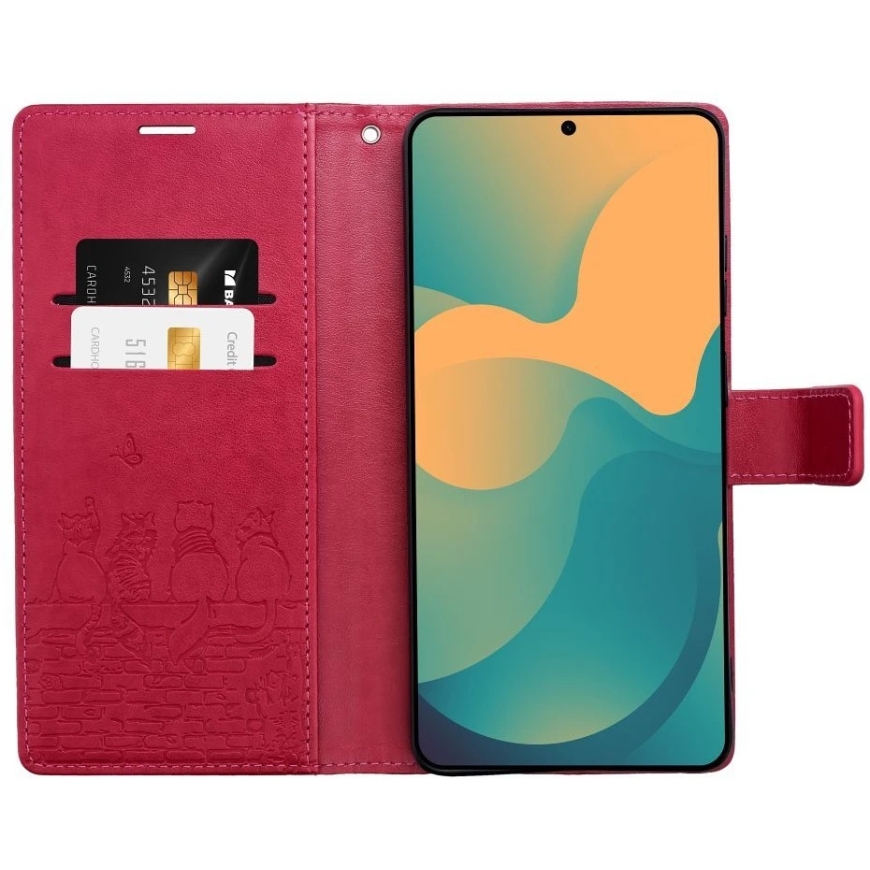 OEM Kott flapiga Samsung S26 Mezzo Book punane – 3
