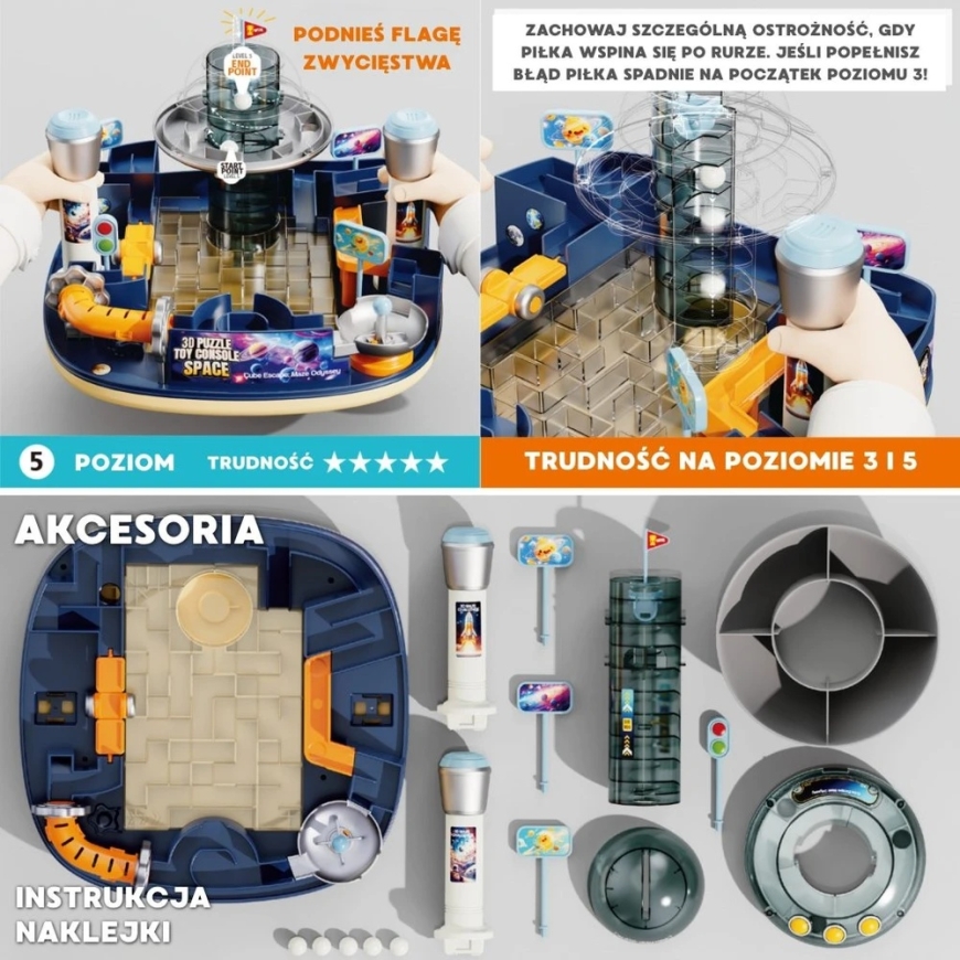Woopie 3D puzle Kosmosa Mežģis interaktīvā spēļu konsole – 2