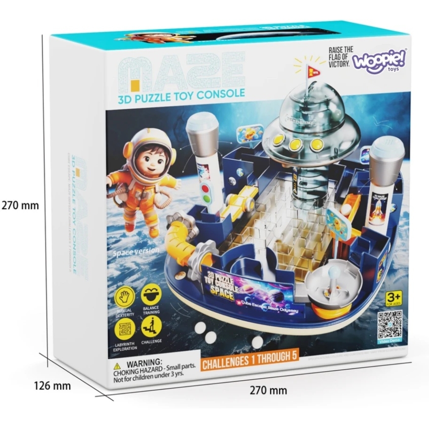 Woopie 3D dėlionė Space Maze interaktyvi žaidimų konsolė – 5