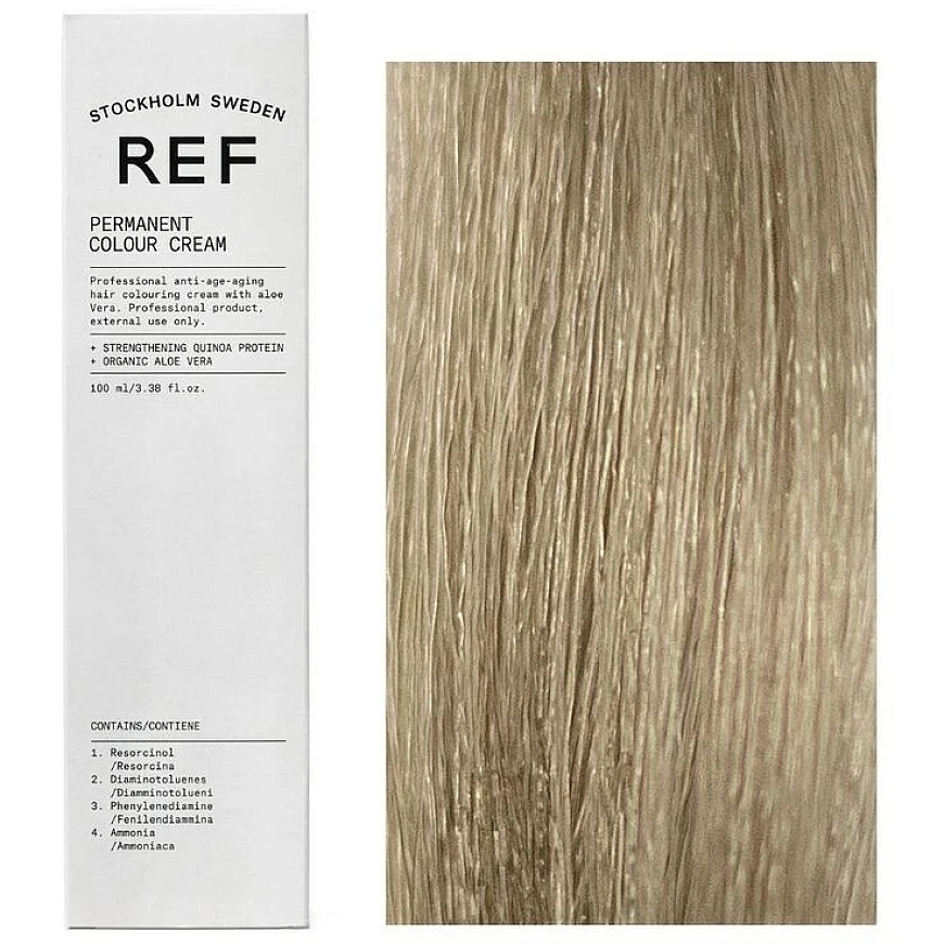 Ref Stockholm REF Permanent Colour Vegan Permanent Hair Dye 8.1 Light Ash vaaleille hiuksille, 100 ml
