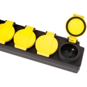 Rebel pagarinātājs ar slēdzi, 3 m, 5 ligzdas (IP 44) Rebel pagarinātājs ar slēdzi, 3 m, 5 ligzdas (IP 44)