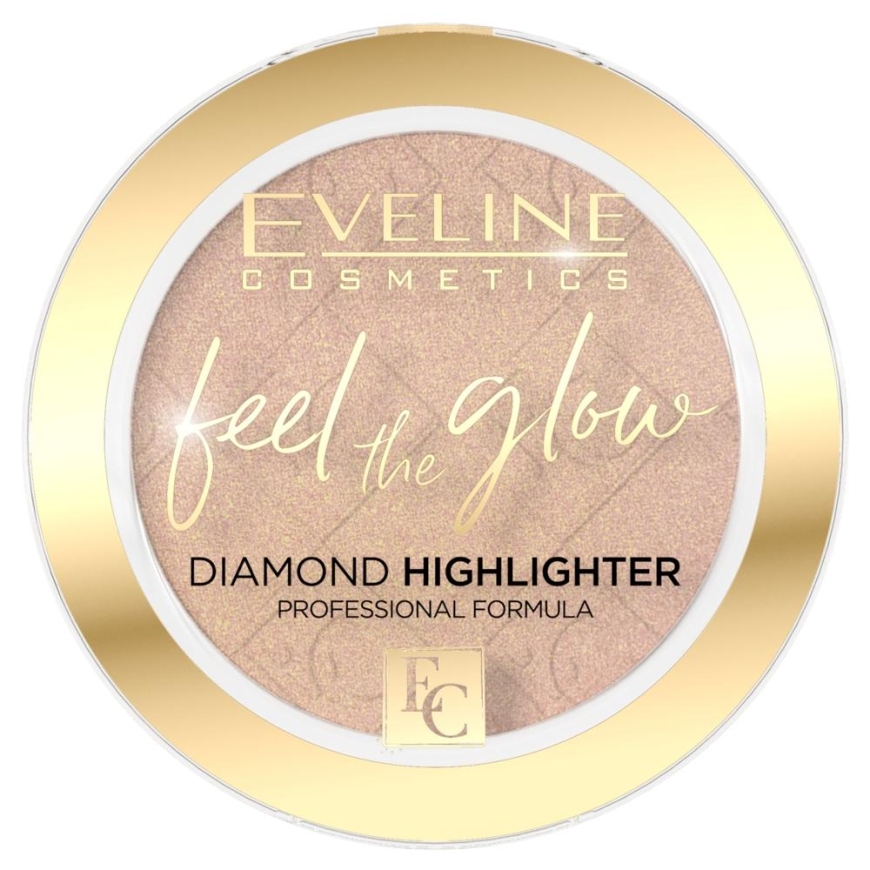 Eveline Cosmetics Feel the Glow Diamond Highlighter 02 Beach Glow, 4,2 g