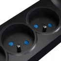 Plastrol Power Strip with Fuse and Surge Protection System, Professional, 5 Outlets, Length 1.5 m, 10 A, 230 V, 2300 W, Gray Plastrol Power Strip with Fuse and Surge Protection System, Professional, 5 Outlets, Length 1.5 m, 10 A, 230 V, 2300 W, Gray