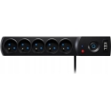 Plastrol Power Strip with Fuse and Surge Protection System, Professional, 5 Outlets, Length 1.5 m, 10 A, 230 V, 2300 W, Gray Plastrol Power Strip with Fuse and Surge Protection System, Professional, 5 Outlets, Length 1.5 m, 10 A, 230 V, 2300 W, Gray