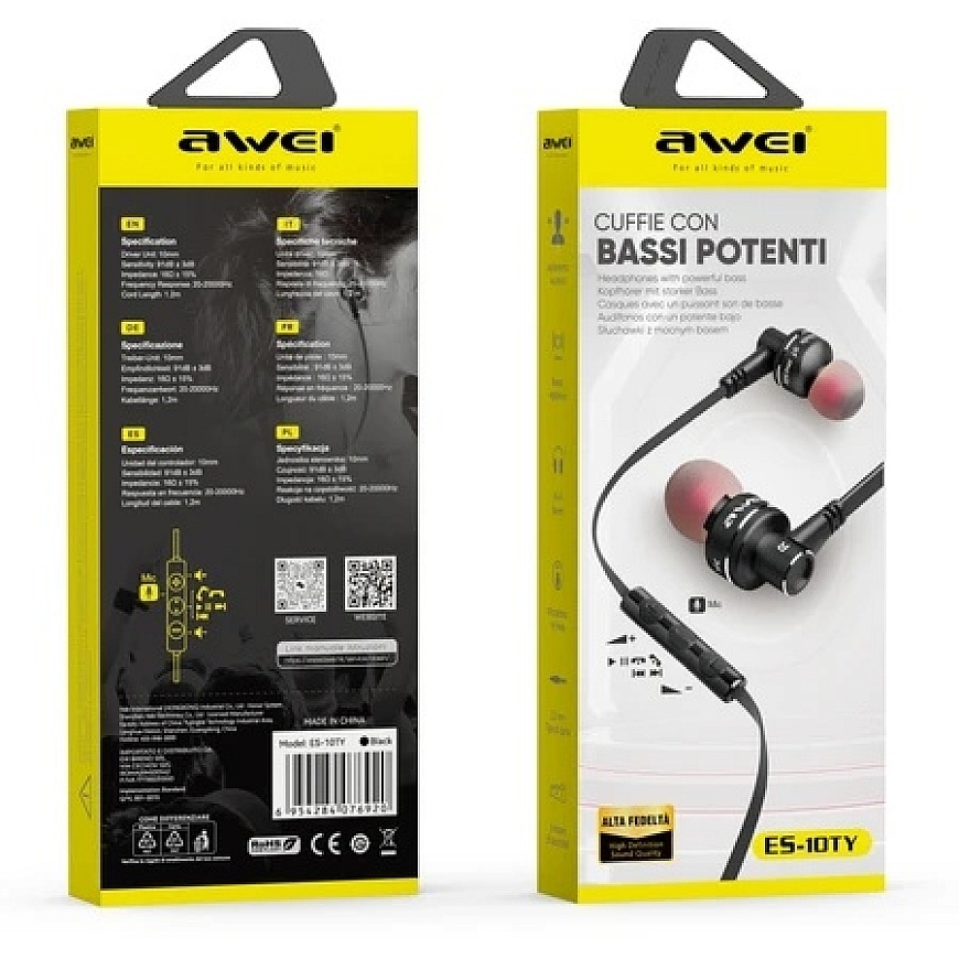 Wired in-ear headphones Awei ES-10TY – 3