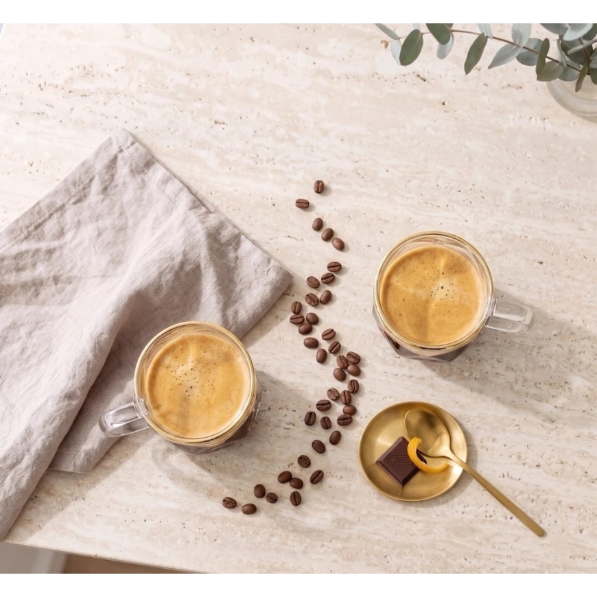 Vialli Design 2 espresso cups 120 ml Geo Gold (32118) – 5