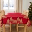 Atmosphera Rectangular Tablecloth, Christmas Tree Pattern, 140 x 240 cm Atmosphera Rectangular Tablecloth, Christmas Tree Pattern, 140 x 240 cm