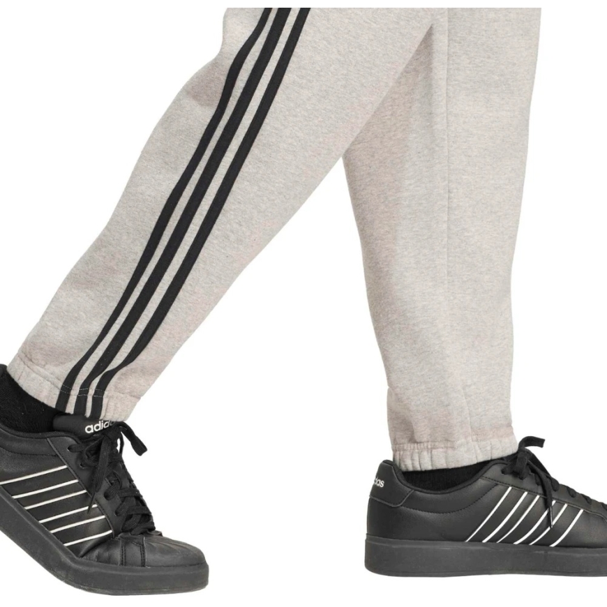 Meeste adidas Essentials 3-Stripes Fleece Tapered Cuffed püksid hall KY4127 (M) – 5