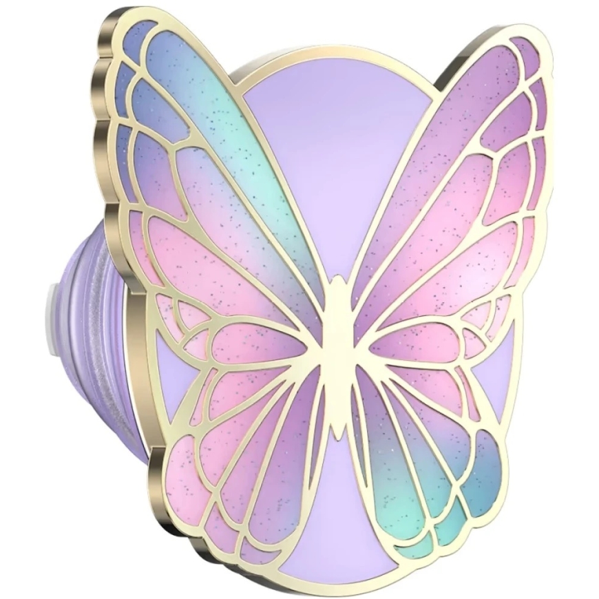 PopSockets Emaljibutterfly Prism MagSafe telefonihoidja ja alus, lavendlivärvi – 2