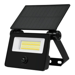 Aurinkoprojektori FLOWLITE 3CCT (3/4/6.5K) 10W 1100lm PIR talvivedin IP65 musta LITE 223936 (5905378223936)